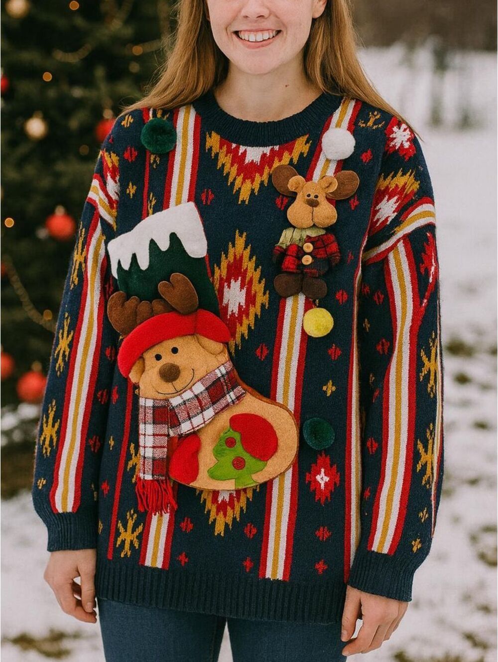 Christmas Sock Aztec Sweater